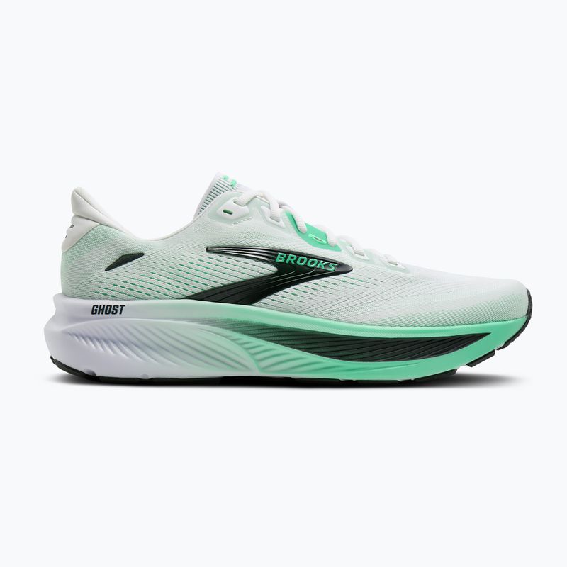 Scarpe da corsa uomo Brooks Ghost 18 white/spring bud/spruce 2