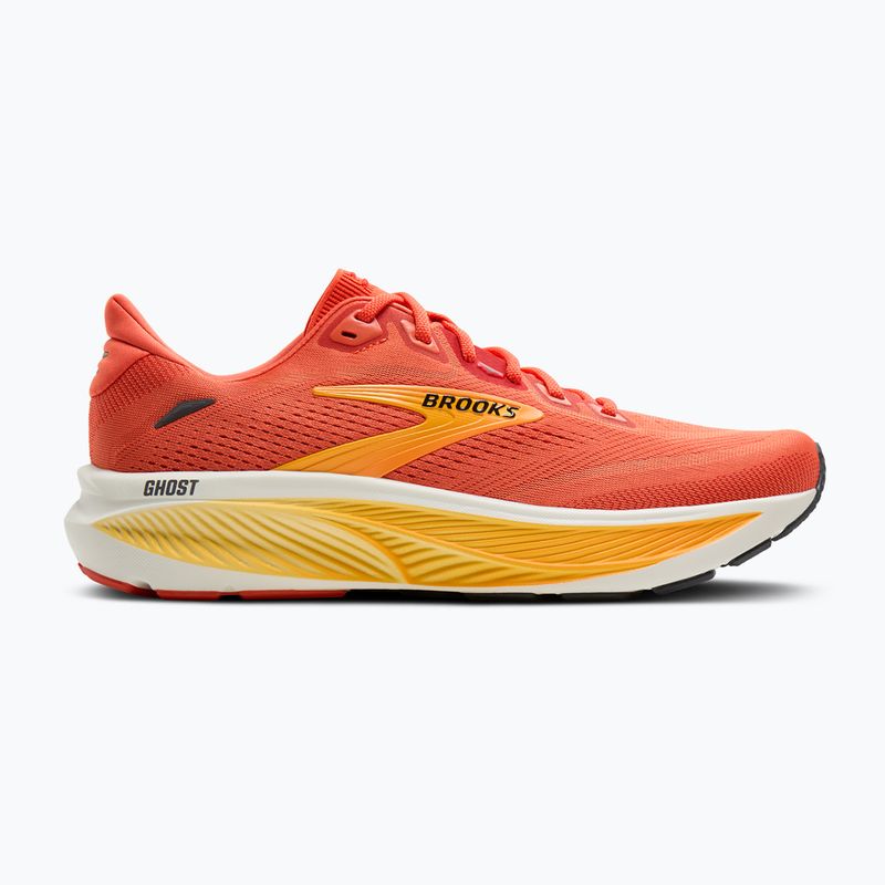 Scarpe da corsa uomo Brooks Ghost 18 tigerlily/orange/pearl 2
