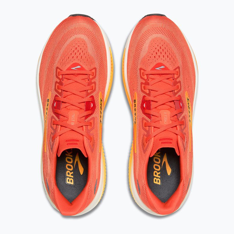 Scarpe da corsa uomo Brooks Ghost 18 tigerlily/orange/pearl 5