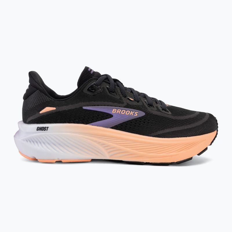 Scarpe da corsa donna Brooks Ghost 18 black/mulled grape/peach 2