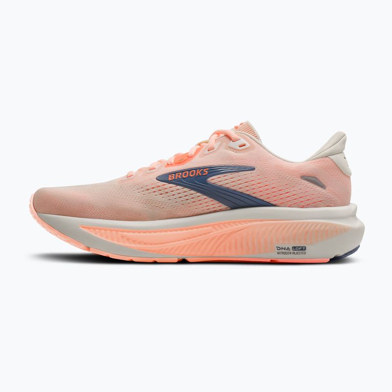 Scarpe da corsa donna Brooks Ghost 18 star white/cyber peach/grey 3