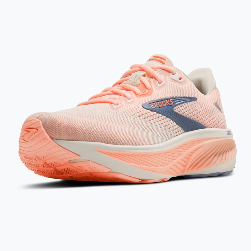 Scarpe da corsa donna Brooks Ghost 18 star white/cyber peach/grey 4