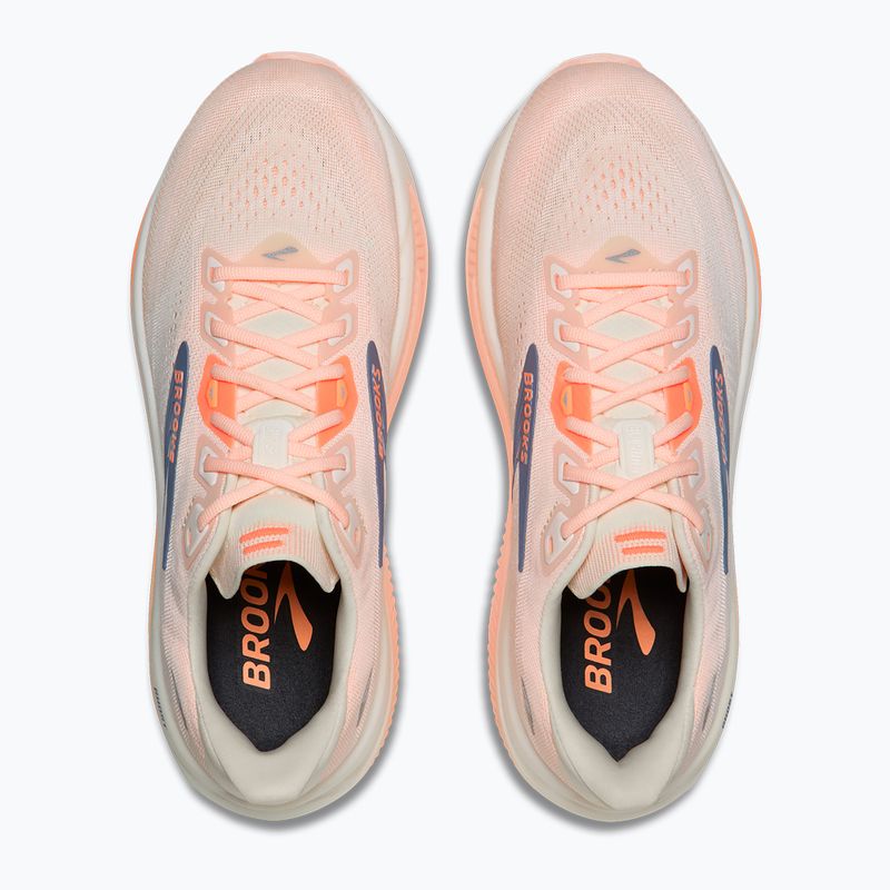 Scarpe da corsa donna Brooks Ghost 18 star white/cyber peach/grey 7