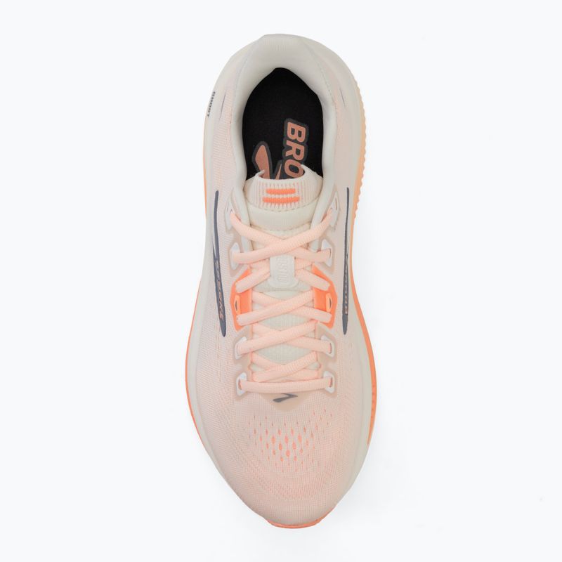 Scarpe da corsa donna Brooks Ghost 18 star white/cyber peach/grey 5