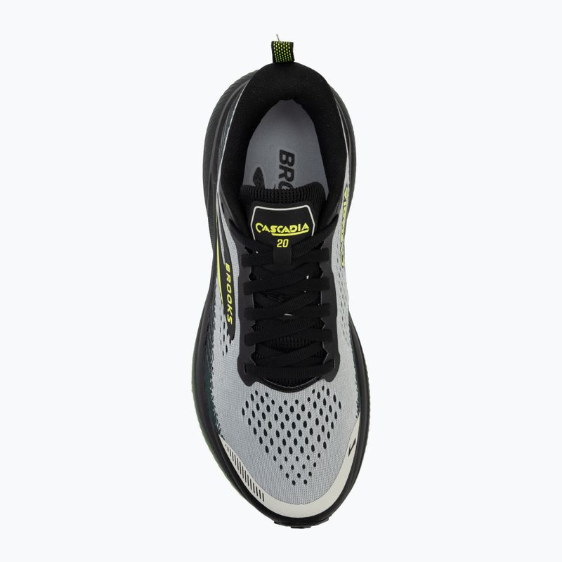 Scarpe da corsa uomo Brooks Cascadia 20 grey/black/nightlife 5
