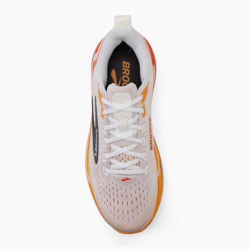 Scarpe da corsa uomo Brooks Ghost Max 4 white/orange/red 5