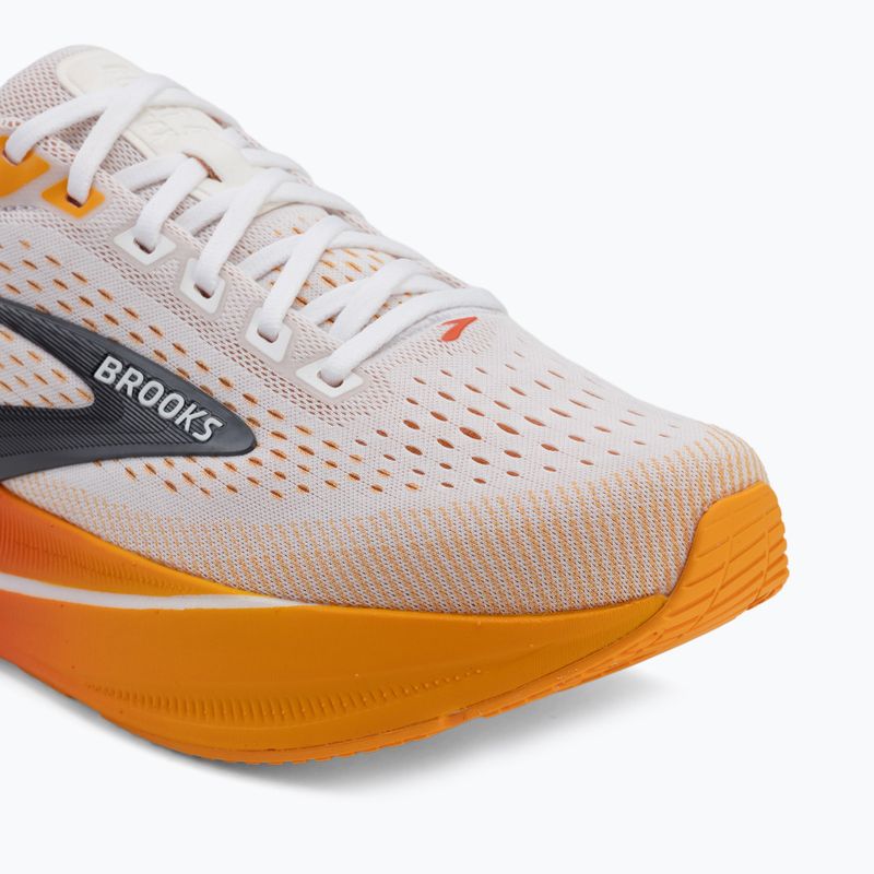 Scarpe da corsa uomo Brooks Ghost Max 4 white/orange/red 7