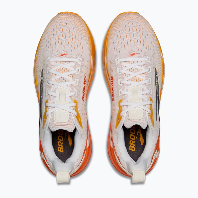 Scarpe da corsa uomo Brooks Ghost Max 4 white/orange/red 5