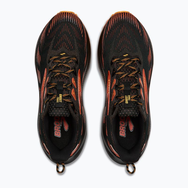 Scarpe da corsa uomo Brooks Ghost Trail black/red/orange 5