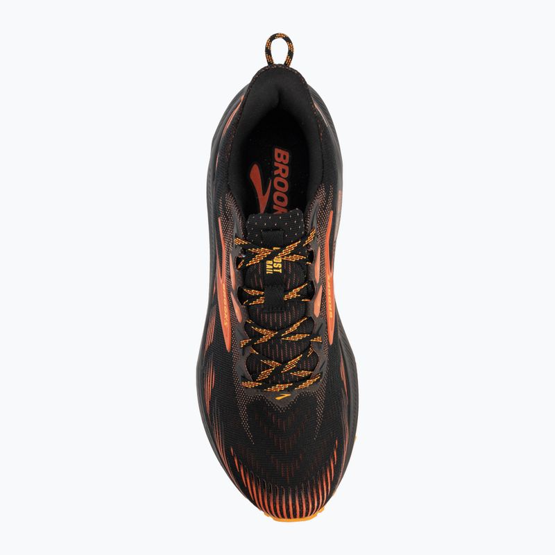 Scarpe da corsa uomo Brooks Ghost Trail black/red/orange 5