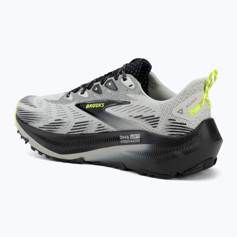 Scarpe da corsa uomo Brooks Ghost Trail grey/black/nightlife 3