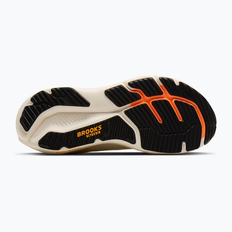 Scarpe da corsa uomo Brooks Glycerin 23 arctic wolf/angora/orange 4