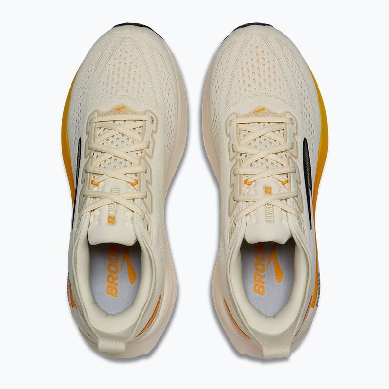 Scarpe da corsa uomo Brooks Glycerin 23 arctic wolf/angora/orange 5