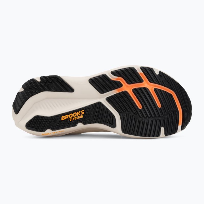 Scarpe da corsa uomo Brooks Glycerin 23 arctic wolf/angora/orange 4