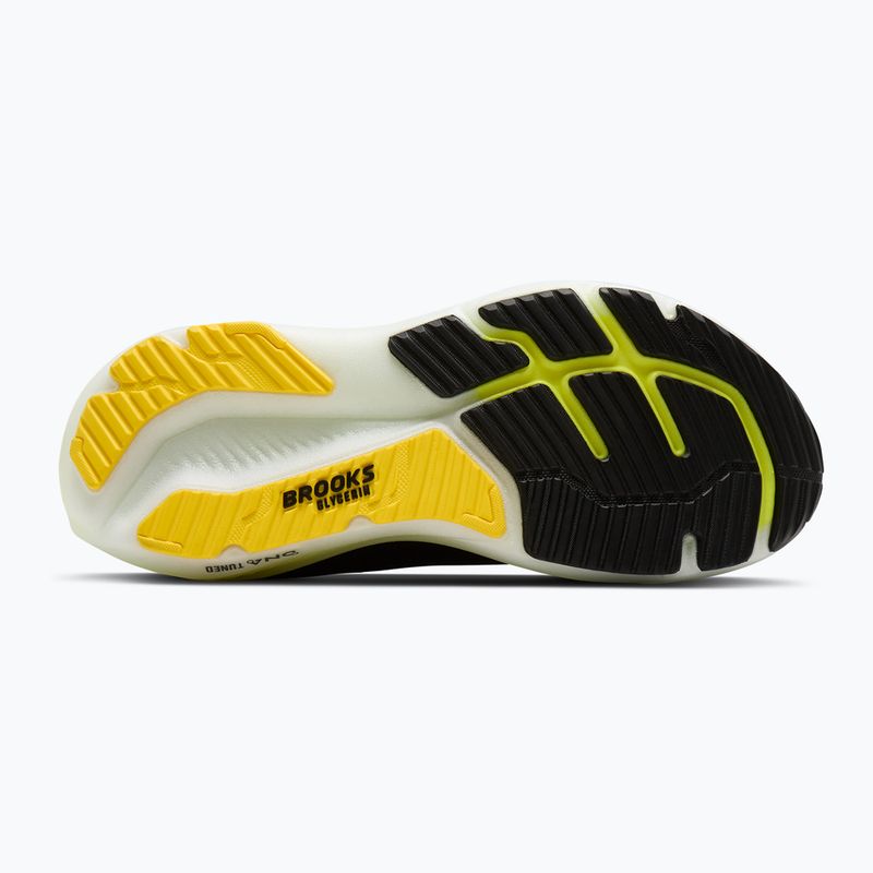 Scarpe da corsa uomo Brooks Glycerin 23 black/cyber yellow/nightlife 4