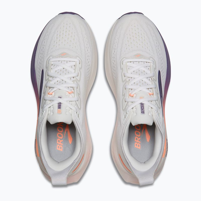 Scarpe da corsa donna Brooks Glycerin 23 white/mulled grape/clear 5