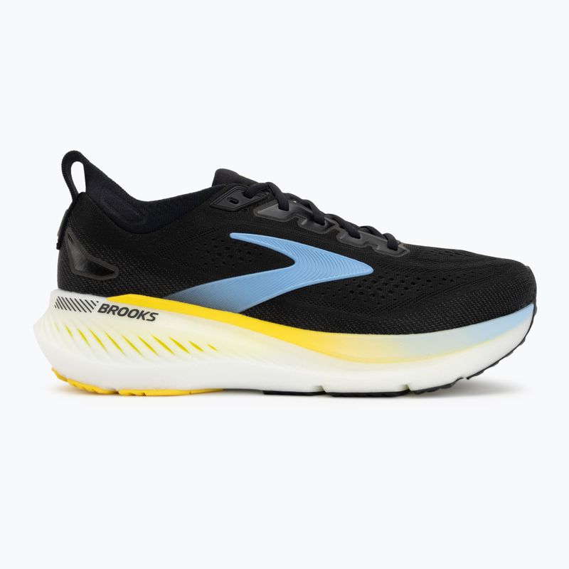 Scarpe da corsa uomo Brooks Glycerin GTS 23 black/cyber yellow/nightlife 2