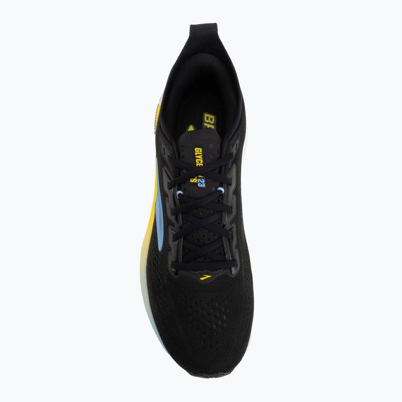 Scarpe da corsa uomo Brooks Glycerin GTS 23 black/cyber yellow/nightlife 5