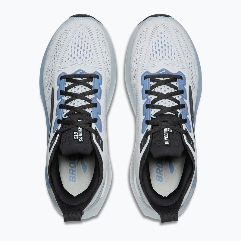 Scarpe da corsa uomo Brooks Glycerin GTS 23 white/rain/baltic sea 5