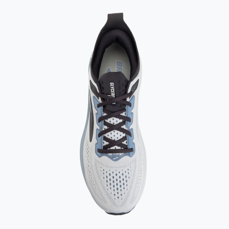 Scarpe da corsa uomo Brooks Glycerin GTS 23 white/rain/baltic sea 5