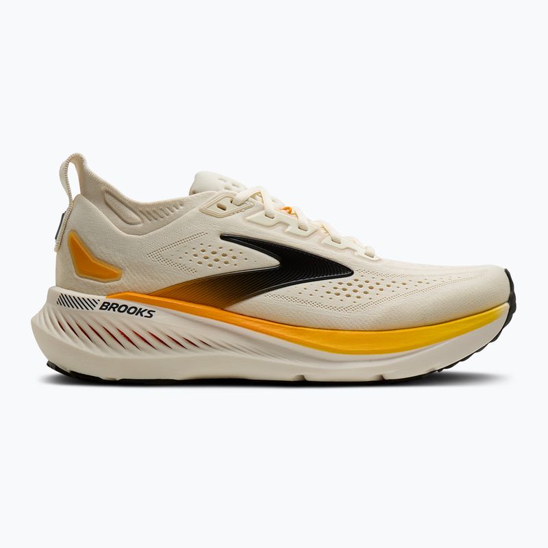 Scarpe da corsa uomo Brooks Glycerin GTS 23 arctic wolf/angora/orange 2