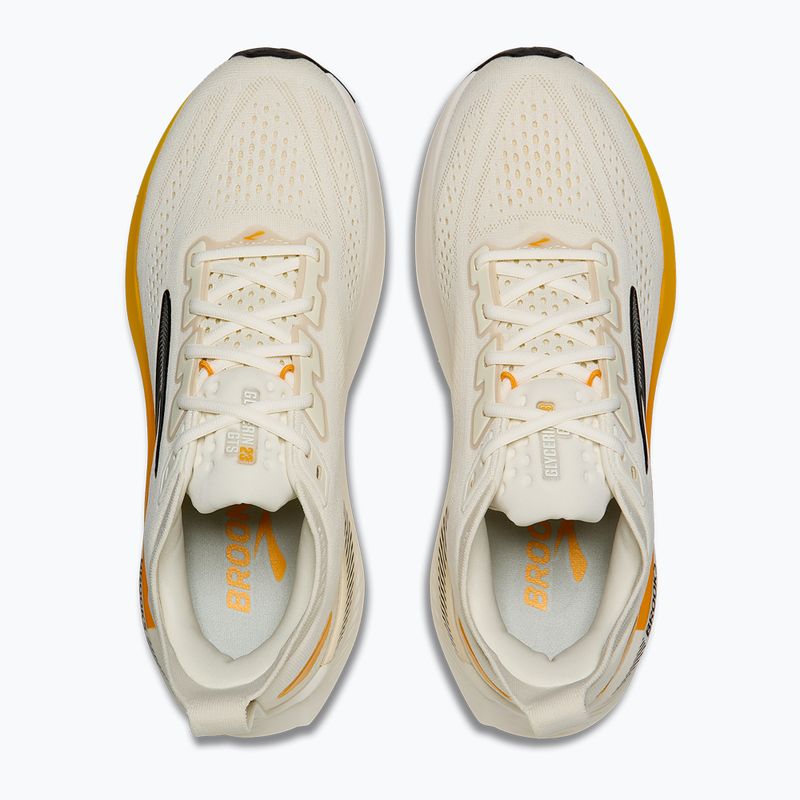 Scarpe da corsa uomo Brooks Glycerin GTS 23 arctic wolf/angora/orange 5