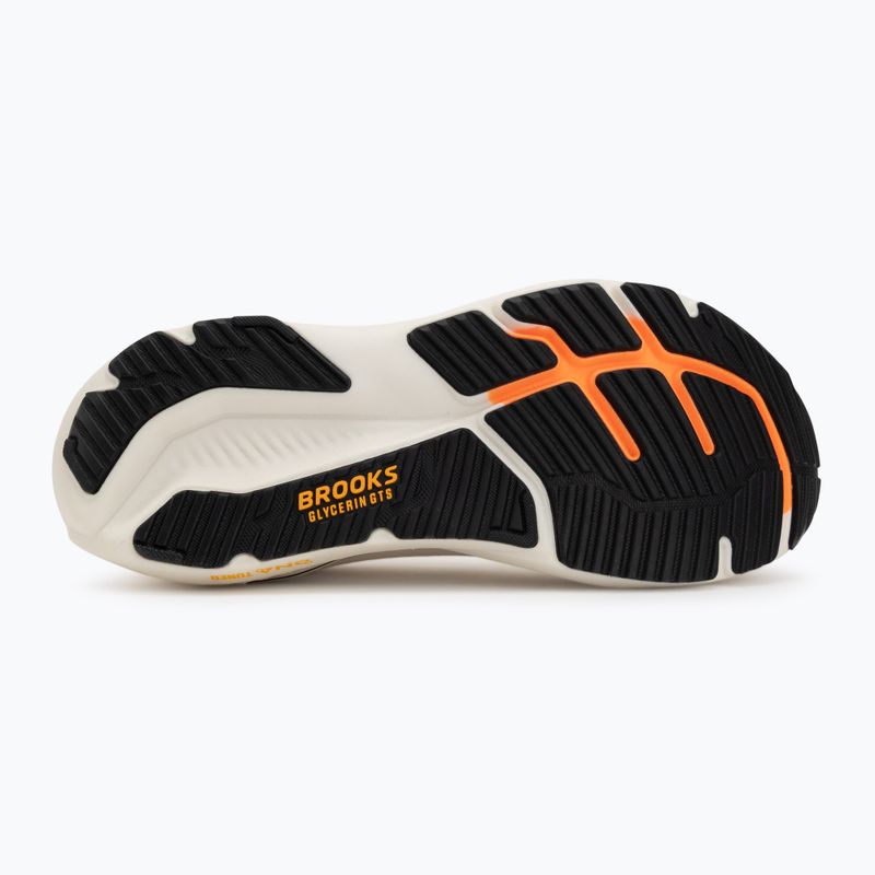 Scarpe da corsa uomo Brooks Glycerin GTS 23 arctic wolf/angora/orange 4