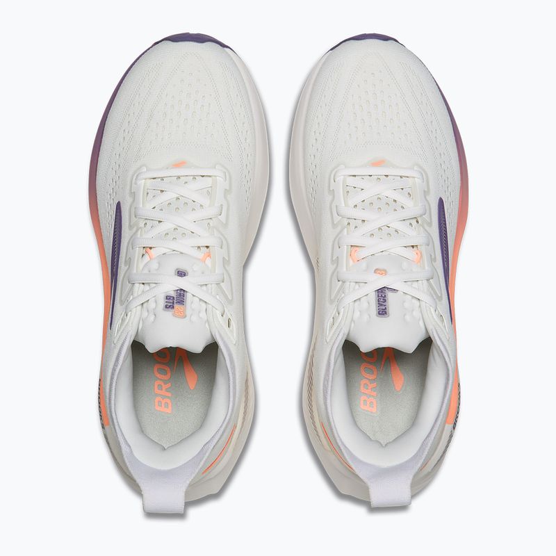 Scarpe da corsa donna Brooks Glycerin GTS 23 white/mulled grape/clear 5
