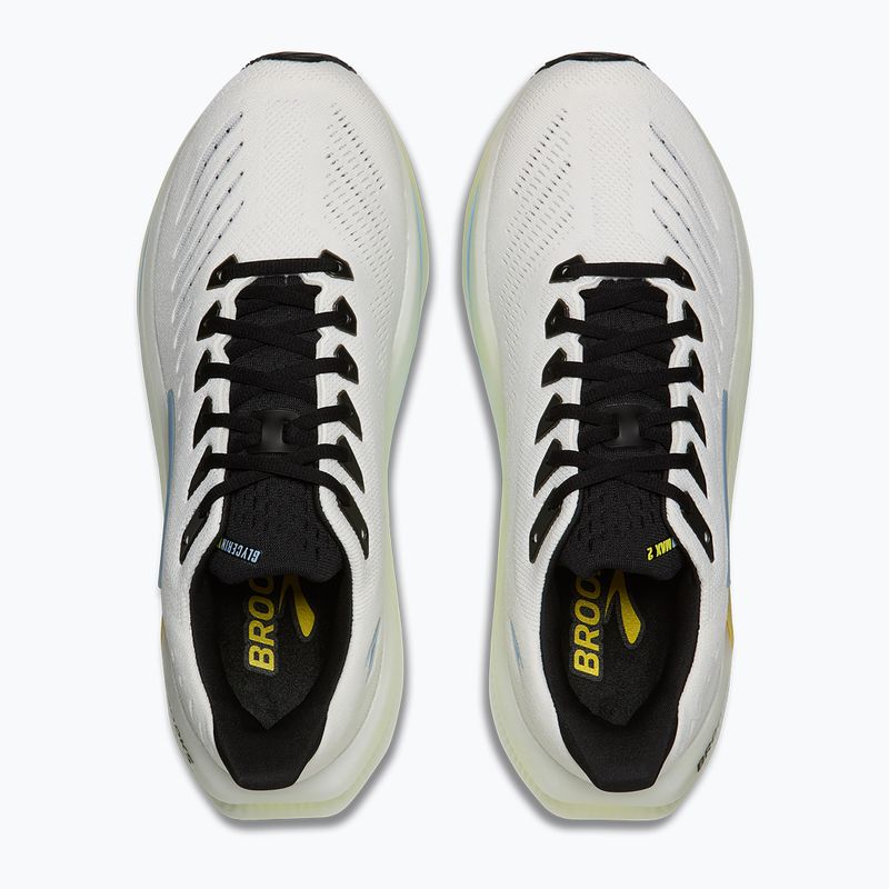 Scarpe da corsa uomo Brooks Glycerin Max 2 bright white/black/nightlife 5