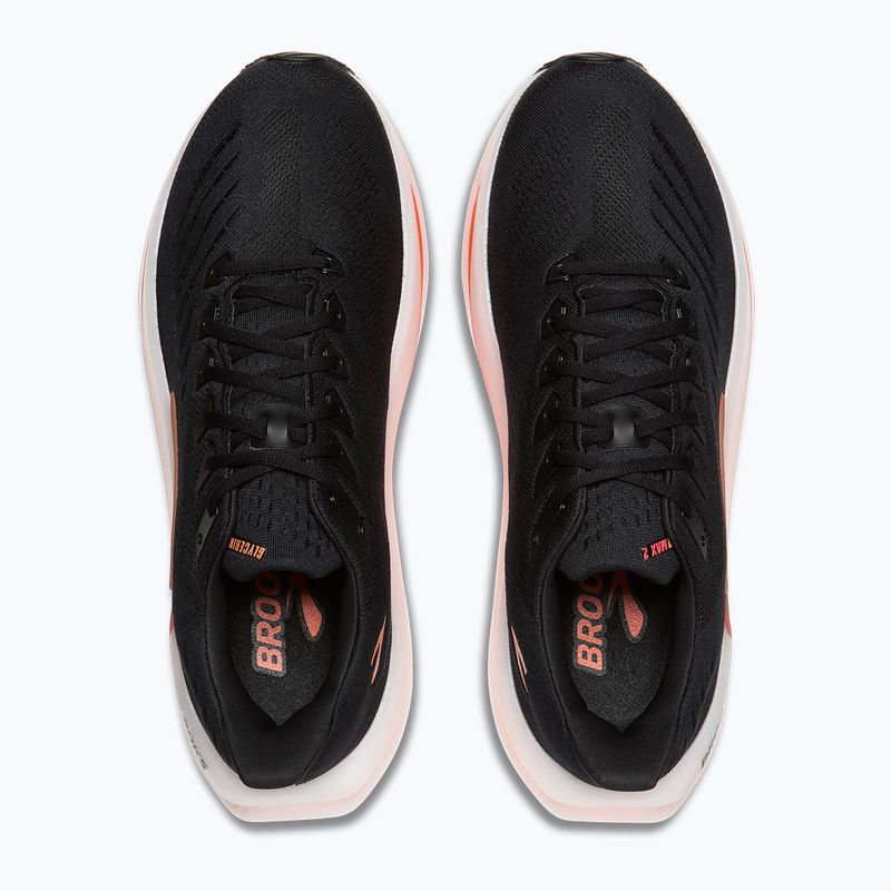Scarpe da corsa uomo Brooks Glycerin Max 2 black/tigerlilly/orange 5