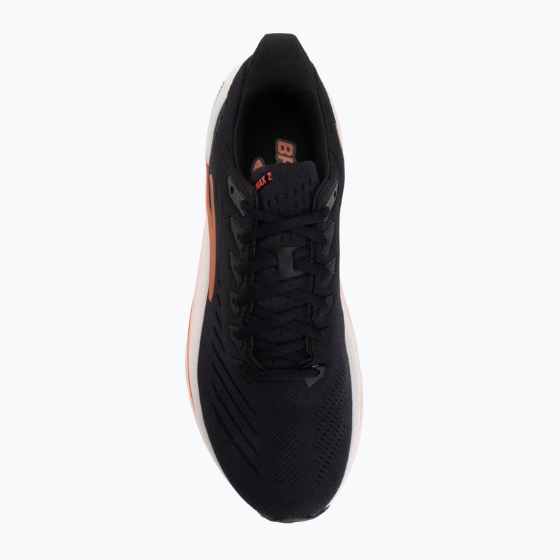 Scarpe da corsa uomo Brooks Glycerin Max 2 black/tigerlilly/orange 5