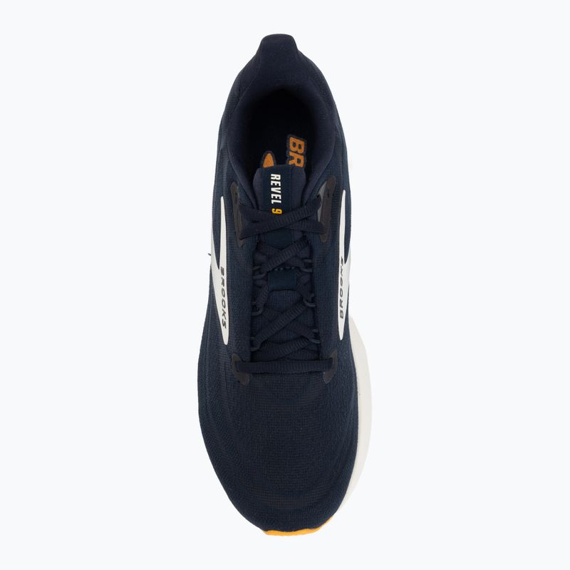 Scarpe da corsa uomo Brooks Revel 9 navy/navy/orange 5