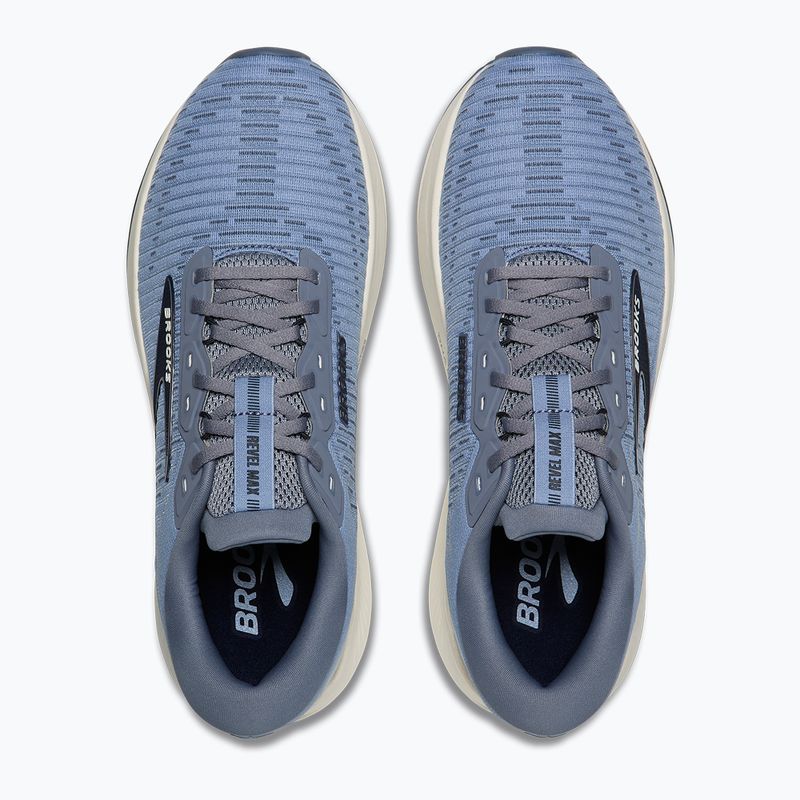 Scarpe da corsa uomo Brooks Revel Max rain washed/grey/navy 5