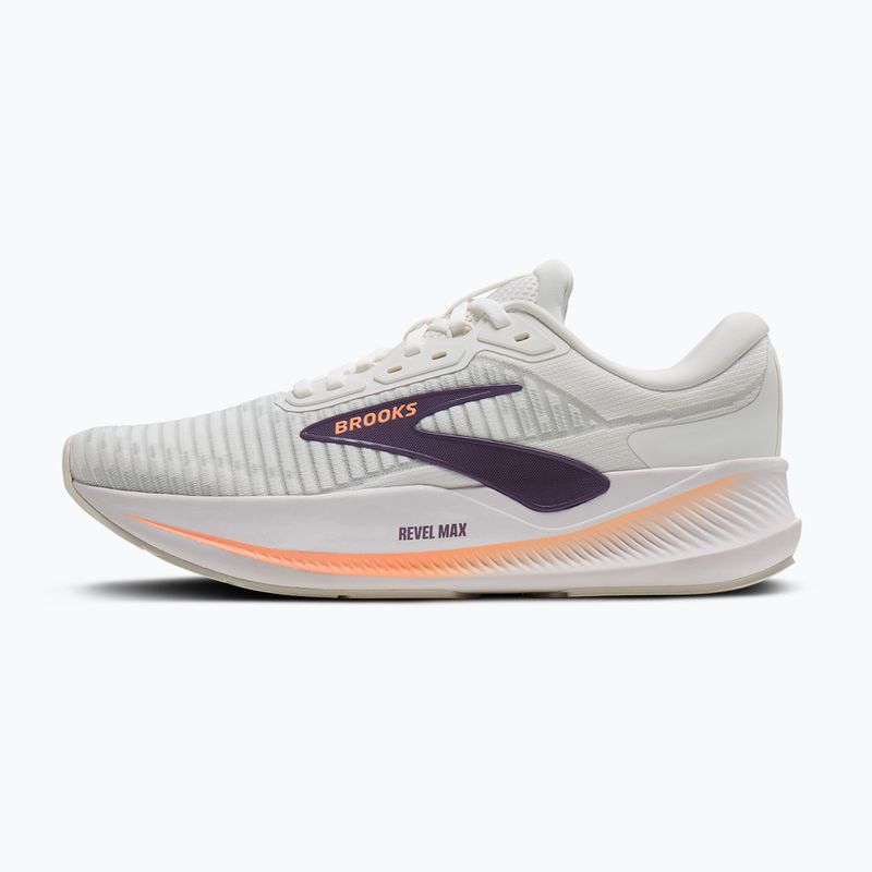 Scarpe da corsa donna Brooks Revel Max brightwhite/mulledgrape/peach 2