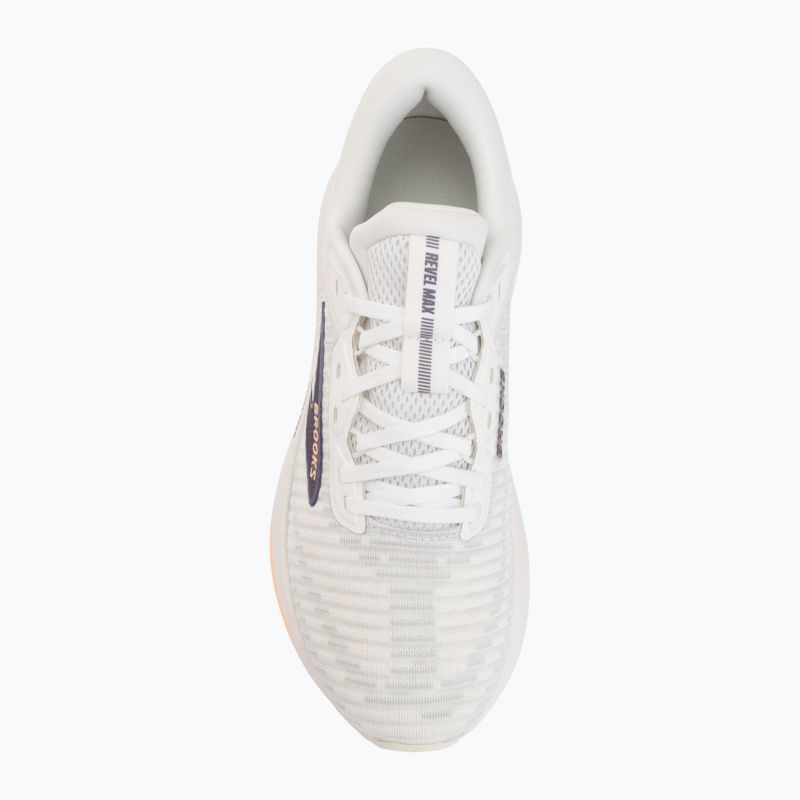 Scarpe da corsa donna Brooks Revel Max brightwhite/mulledgrape/peach 5
