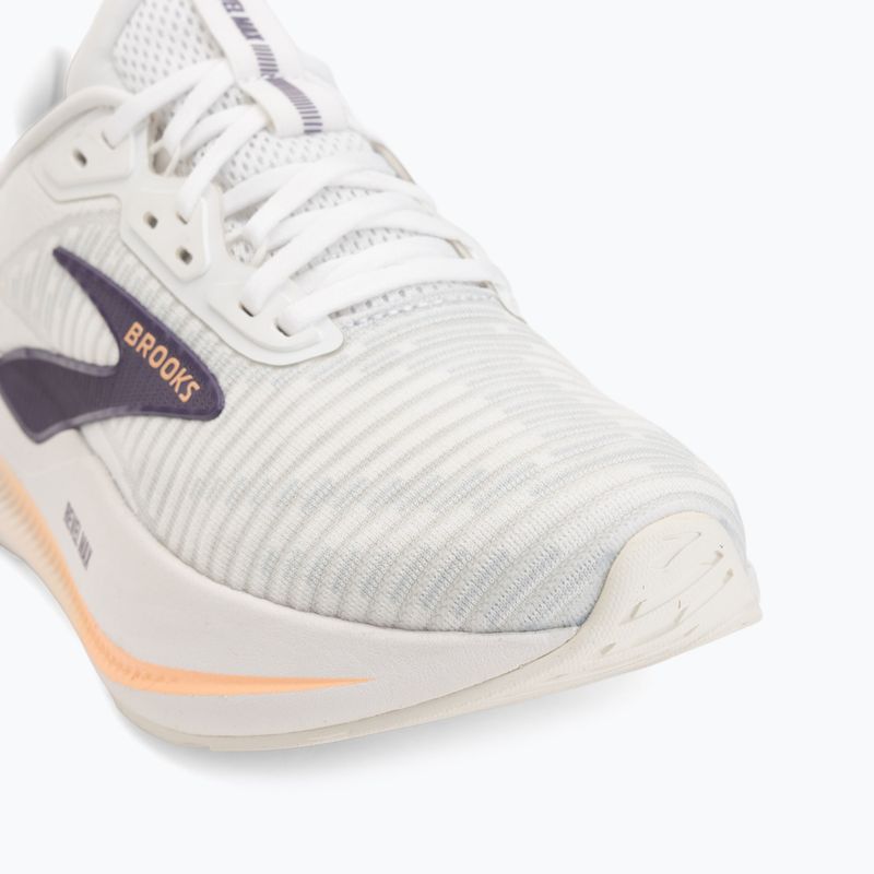 Scarpe da corsa donna Brooks Revel Max brightwhite/mulledgrape/peach 7