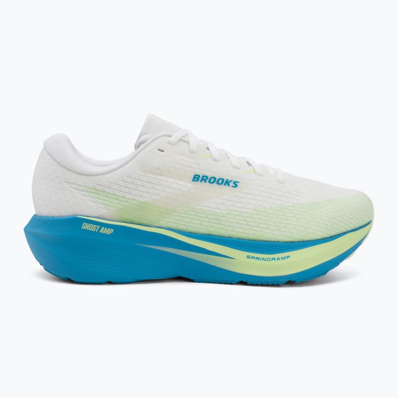 Scarpe da corsa uomo Brooks Ghost Amp white/blue/paradise green 2