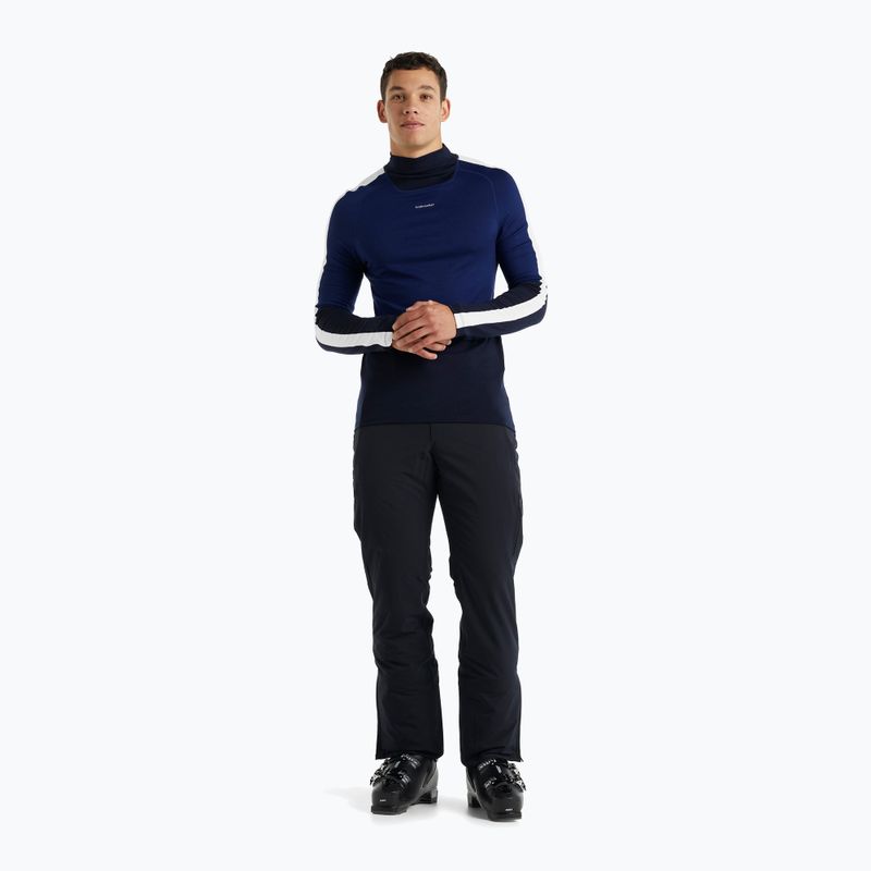 Maglia termica da uomo icebreaker 200 Oasis Sonebula High Neck navy/royal navy/snow/cb 2