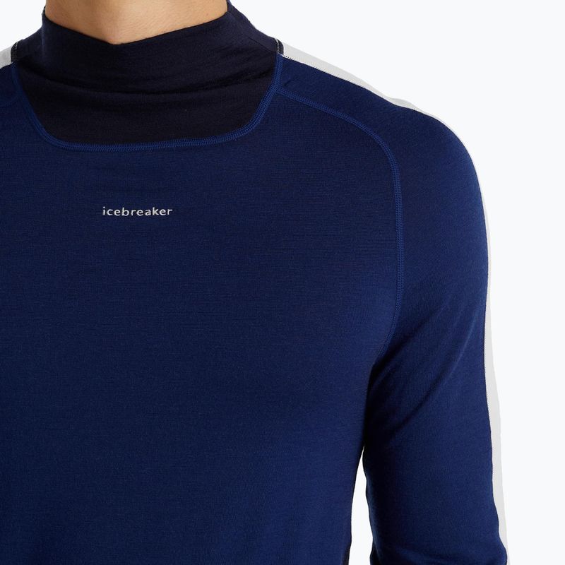 Maglia termica da uomo icebreaker 200 Oasis Sonebula High Neck navy/royal navy/snow/cb 5