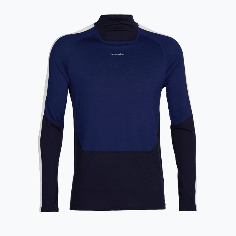 Maglia termica da uomo icebreaker 200 Oasis Sonebula High Neck navy/royal navy/snow/cb 7