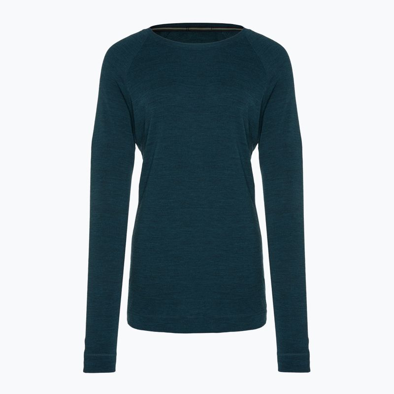 Smartwool Merino 250 Baselayer Crew da donna in scatola manica lunga termica twilight blue heather