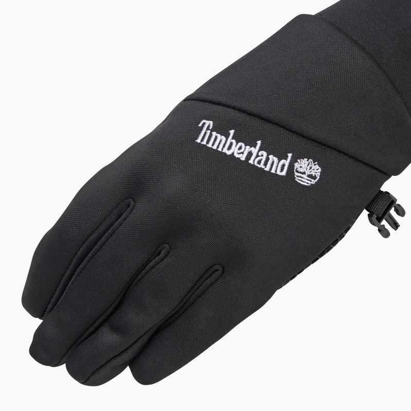 Guanti da uomo Timberland Stretch Colorblock Softshell Fleece nero 4