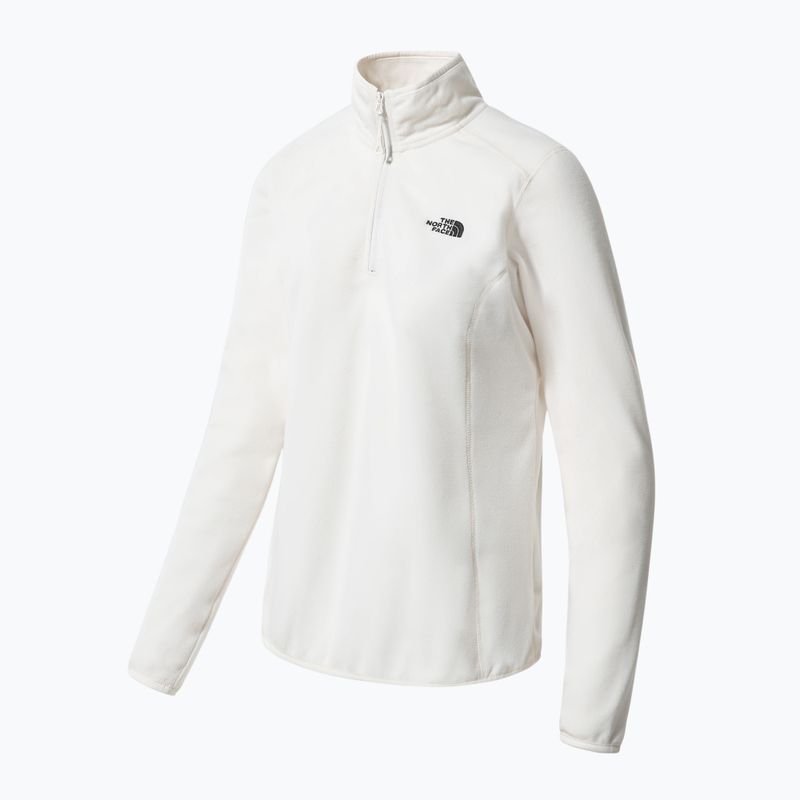 Felpa trekking donna The North Face 100 Glacier 1/4 Zip 2023 gardenia bianco