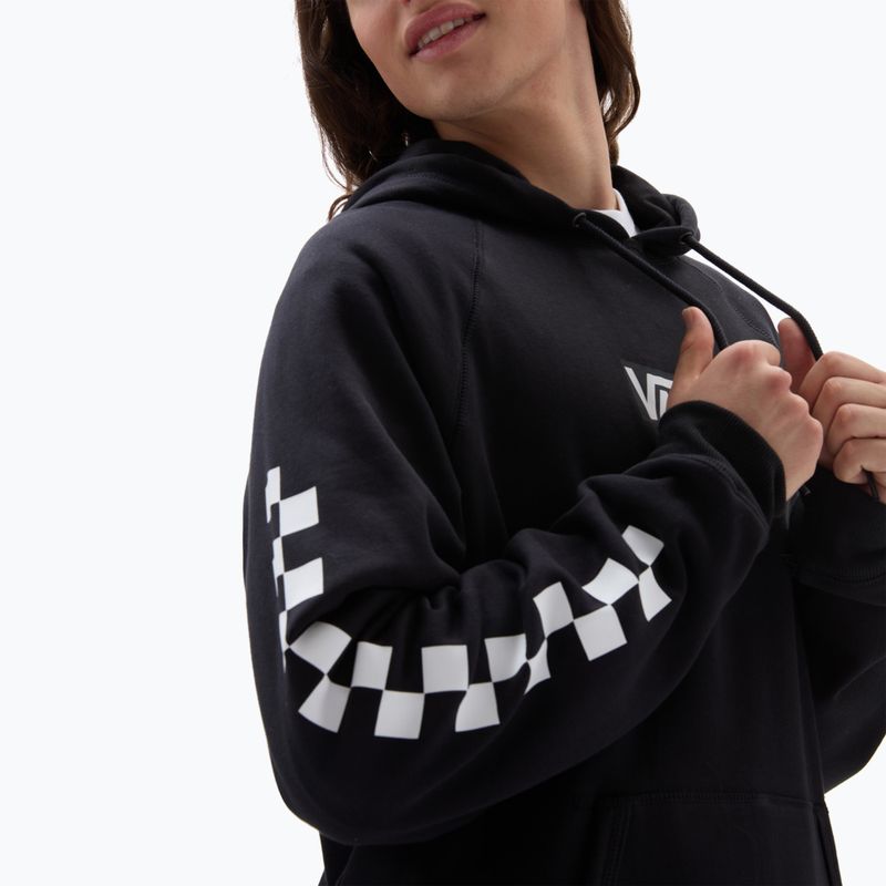 Felpa con cappuccio Vans Mn Versa Standard Uomo Nero/Checkerboard 5