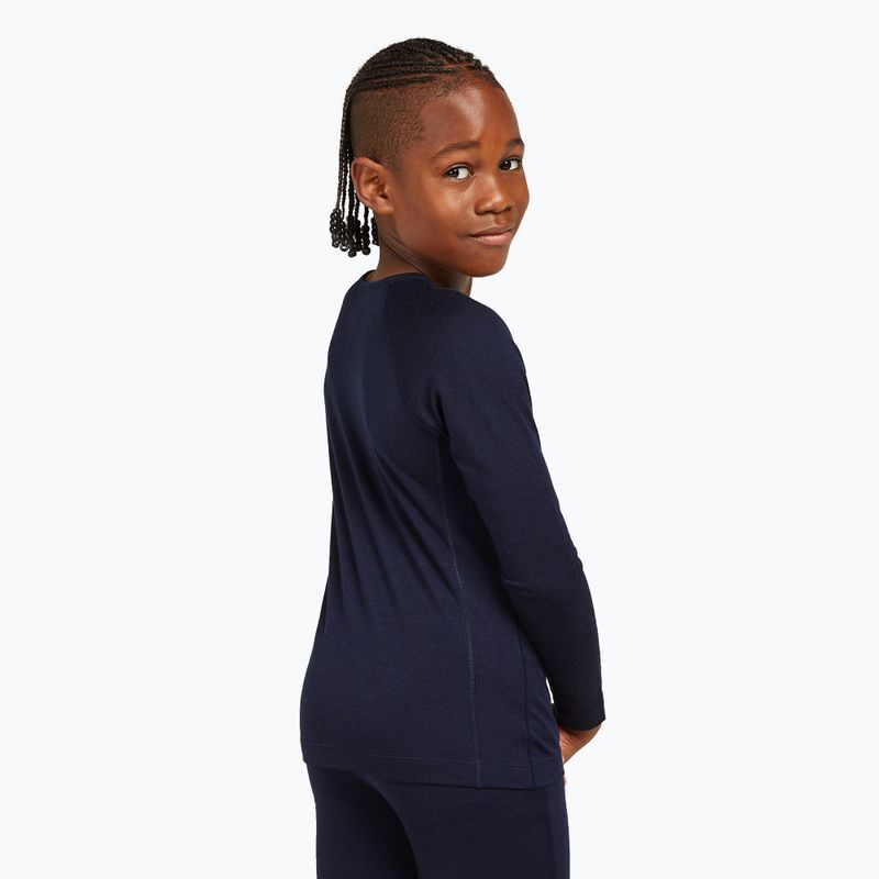 Maglia termica per bambini icebreaker 200 Oasis Crewe midnight navy 3