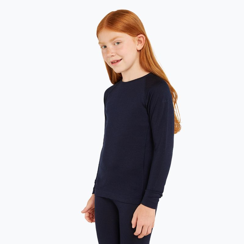 Maglia termica per bambini icebreaker 200 Oasis Crewe midnight navy 5
