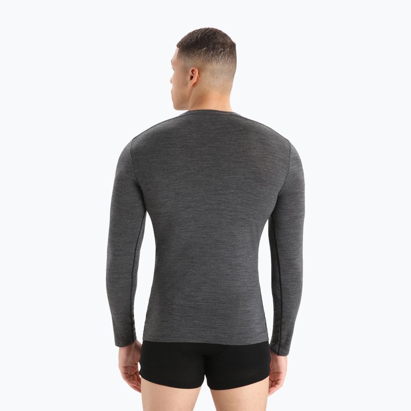Maglia termica a maniche lunghe da uomo icebreaker Merino 150 Anatomica Crewe jet heather 3