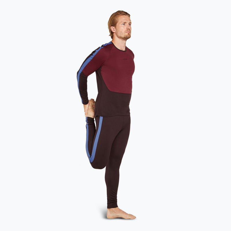 Maglia termica da uomo icebreaker Merino 200 Sonebula LS Crewe bittersweet/port 2
