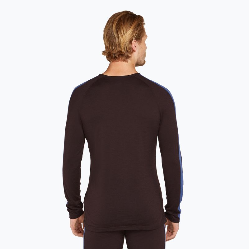 Maglia termica da uomo icebreaker Merino 200 Sonebula LS Crewe bittersweet/port 3