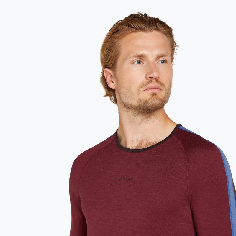Maglia termica da uomo icebreaker Merino 200 Sonebula LS Crewe bittersweet/port 6